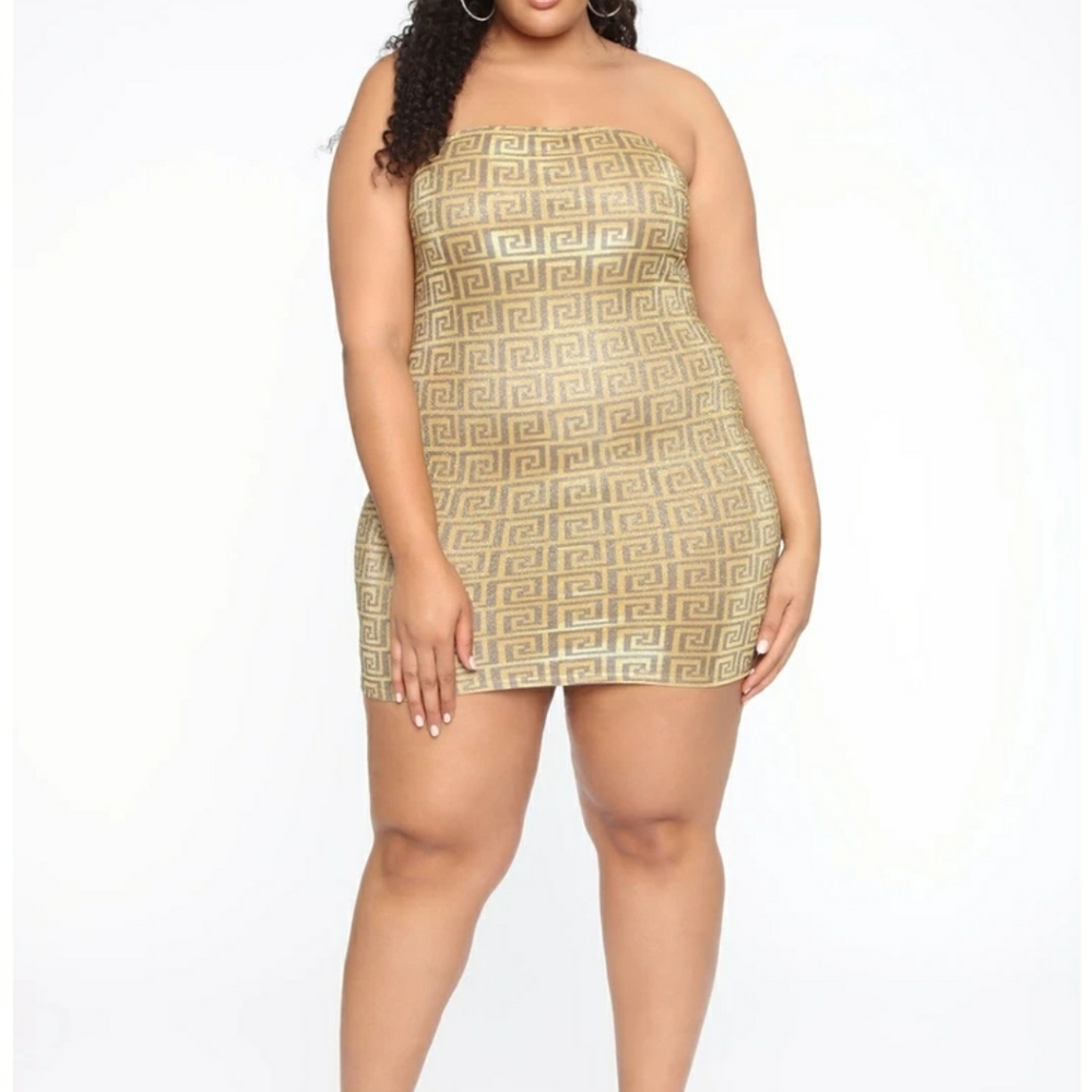 NWT Craze In A Maze Mini Dress Fashion Nova Curve